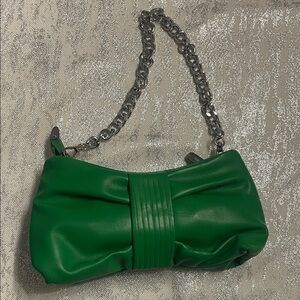 Green Bow Accent Women's Bag